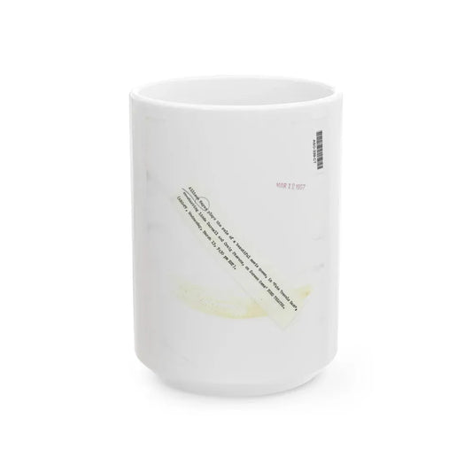 Allison Hayes #123 - Vintage 8x10 B&W Full Body Swimsuit Cheesecake Photo_1 (Vintage Female Icon) White Coffee Mug 15oz - Go Mug Yourself