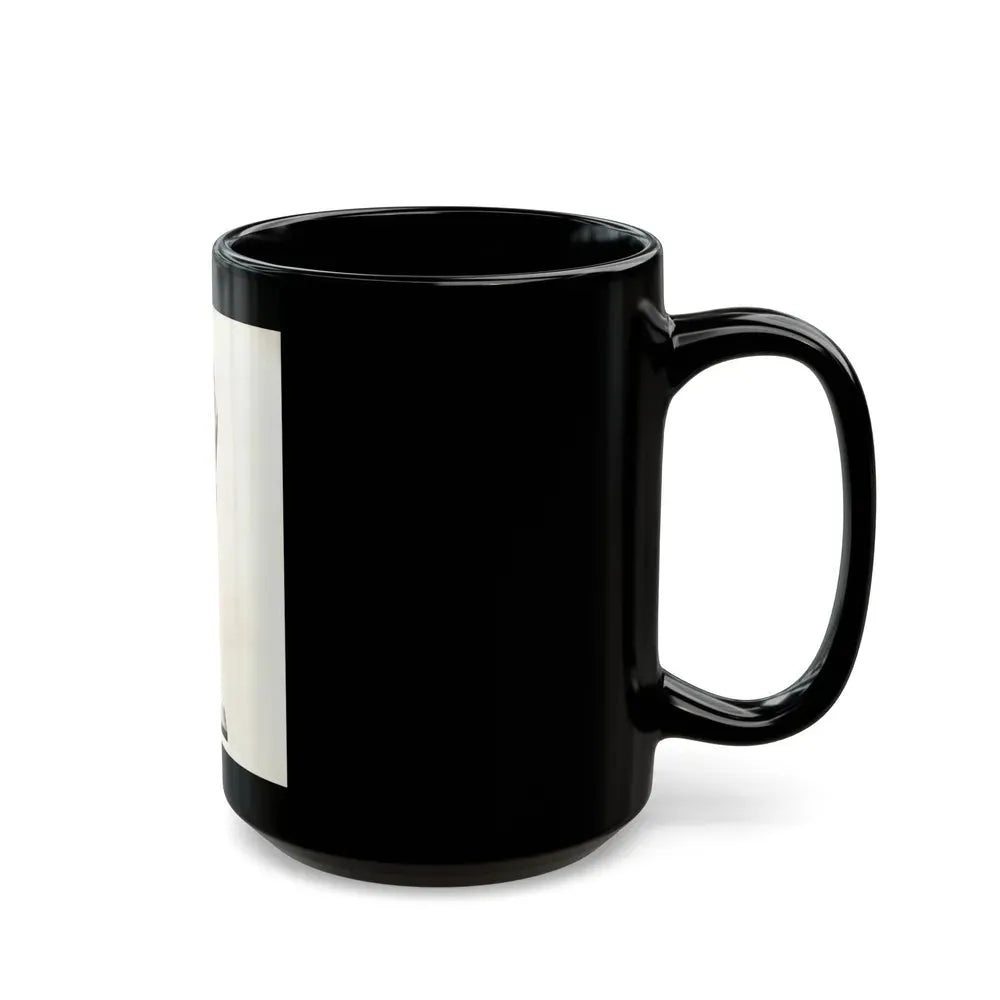 Allison Hayes #123 - Vintage 8x10 B&W Full Body Swimsuit Cheesecake Photo_2 (Vintage Female Icon) Black Coffee Mug - Go Mug Yourself