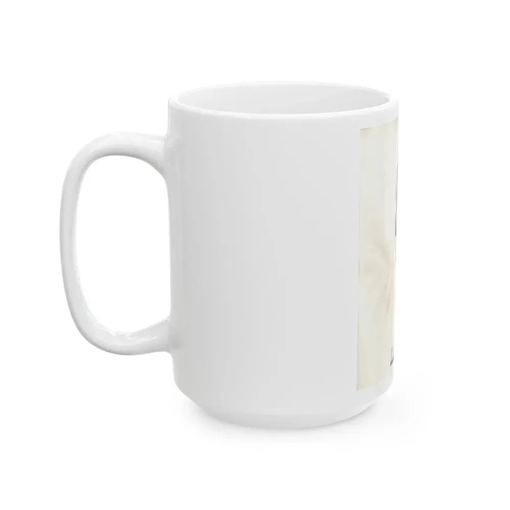 Allison Hayes #123 - Vintage 8x10 B&W Full Body Swimsuit Cheesecake Photo_2 (Vintage Female Icon) White Coffee Mug - Go Mug Yourself