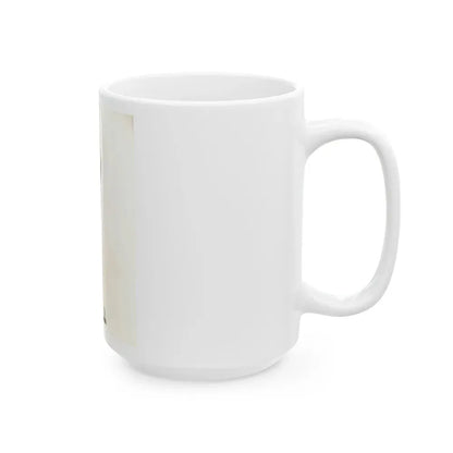 Allison Hayes #123 - Vintage 8x10 B&W Full Body Swimsuit Cheesecake Photo_2 (Vintage Female Icon) White Coffee Mug - Go Mug Yourself
