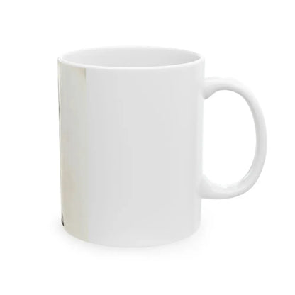 Allison Hayes #123 - Vintage 8x10 B&W Full Body Swimsuit Cheesecake Photo_2 (Vintage Female Icon) White Coffee Mug - Go Mug Yourself