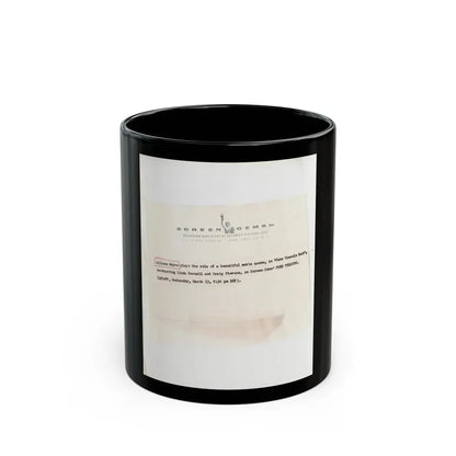 Allison Hayes #123 - Vintage 8x10 B&W Full Body Swimsuit Cheesecake Photo_3 (Vintage Female Icon) Black Coffee Mug 11oz - Go Mug Yourself