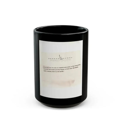 Allison Hayes #123 - Vintage 8x10 B&W Full Body Swimsuit Cheesecake Photo_3 (Vintage Female Icon) Black Coffee Mug 15oz - Go Mug Yourself