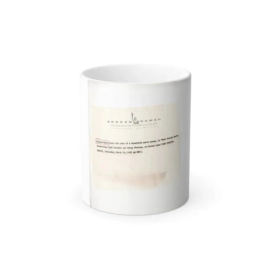 Allison Hayes #123 - Vintage 8x10 B&W Full Body Swimsuit Cheesecake Photo_3 (Vintage Female Icon) Color Changing Coffee Mug 11oz - Go Mug Yourself