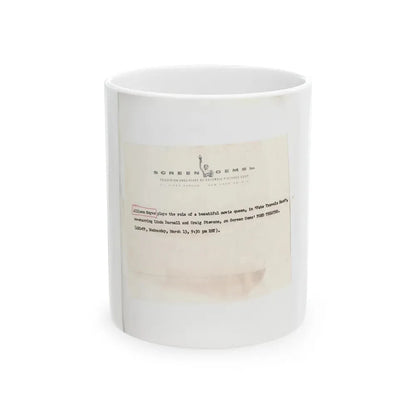 Allison Hayes #123 - Vintage 8x10 B&W Full Body Swimsuit Cheesecake Photo_3 (Vintage Female Icon) White Coffee Mug 11oz - Go Mug Yourself