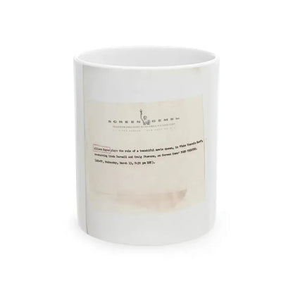 Allison Hayes #123 - Vintage 8x10 B&W Full Body Swimsuit Cheesecake Photo_3 (Vintage Female Icon) White Coffee Mug 11oz - Go Mug Yourself
