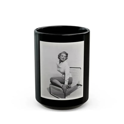 Allison Hayes #124 (Vintage Female Icon) Black Coffee Mug 15oz - Go Mug Yourself