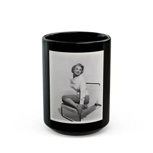 Allison Hayes #124 (Vintage Female Icon) Black Coffee Mug 15oz - Go Mug Yourself