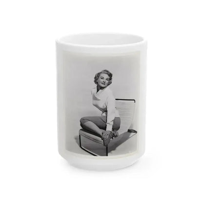 Allison Hayes #124 (Vintage Female Icon) White Coffee Mug 15oz - Go Mug Yourself
