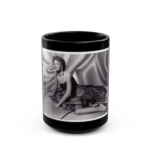 Allison Hayes #125 (Vintage Female Icon) Black Coffee Mug 15oz - Go Mug Yourself