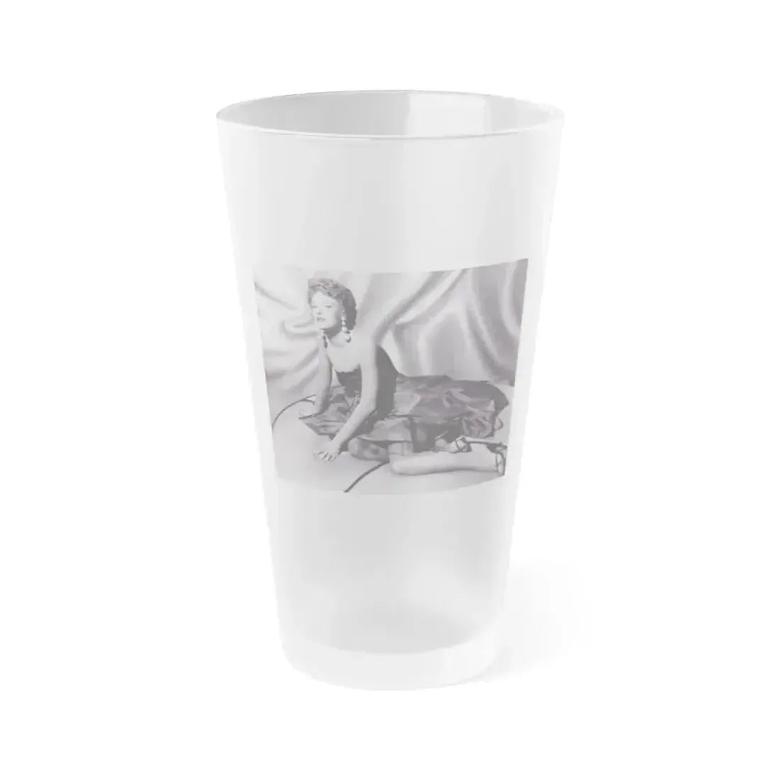 Allison Hayes #125 (Vintage Female Icon) Frosted Pint Glass 16oz 16oz Frosted - Go Mug Yourself