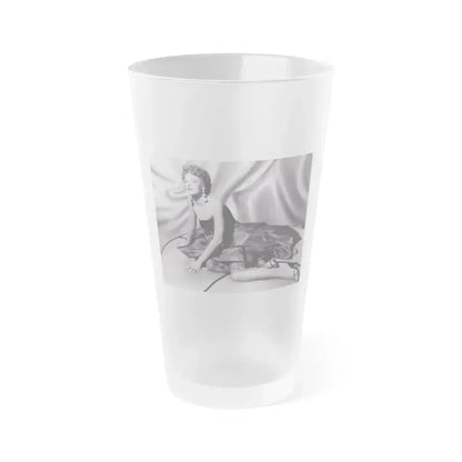 Allison Hayes #125 (Vintage Female Icon) Frosted Pint Glass 16oz 16oz Frosted - Go Mug Yourself