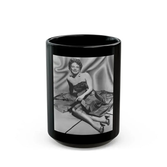 Allison Hayes #127 (Vintage Female Icon) Black Coffee Mug 15oz - Go Mug Yourself