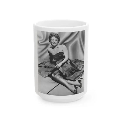 Allison Hayes #127 (Vintage Female Icon) White Coffee Mug 15oz - Go Mug Yourself