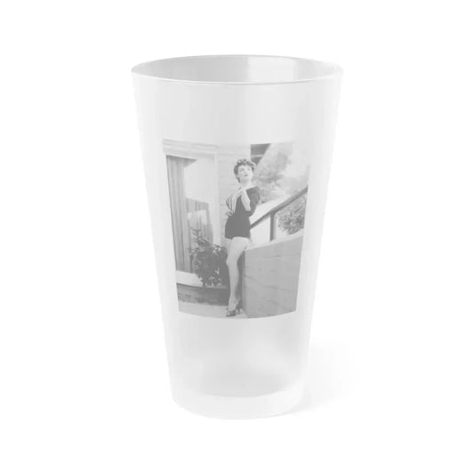 Allison Hayes #128 1 (Vintage Female Icon) Frosted Pint Glass 16oz 16oz Frosted - Go Mug Yourself