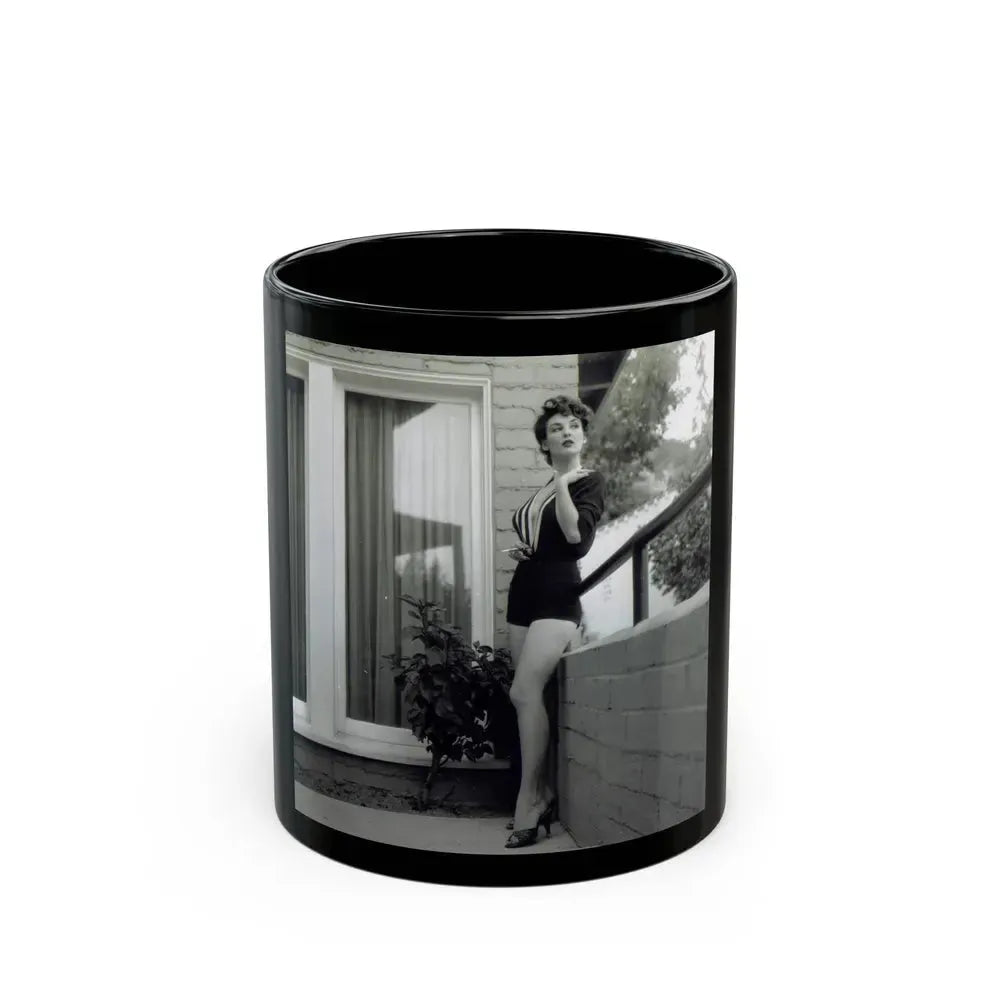 Allison Hayes #128 (Vintage Female Icon) Black Coffee Mug 11oz - Go Mug Yourself