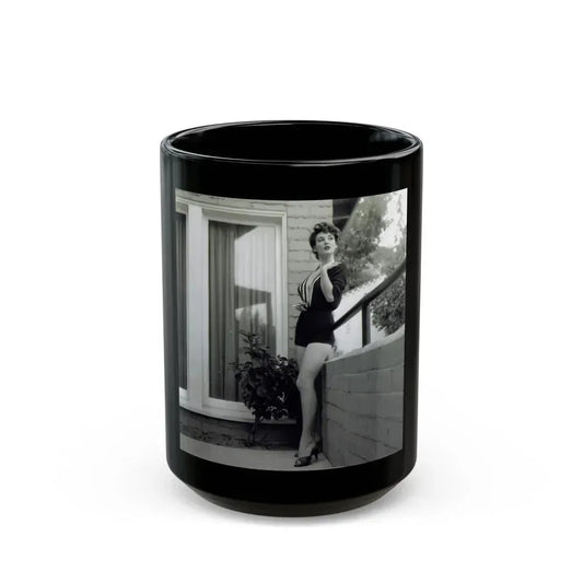 Allison Hayes #128 (Vintage Female Icon) Black Coffee Mug 15oz - Go Mug Yourself