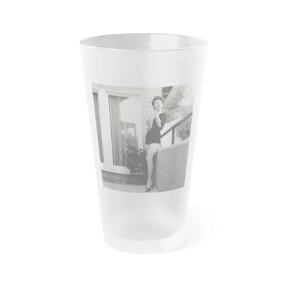Allison Hayes #128 (Vintage Female Icon) Frosted Pint Glass 16oz 16oz Frosted - Go Mug Yourself