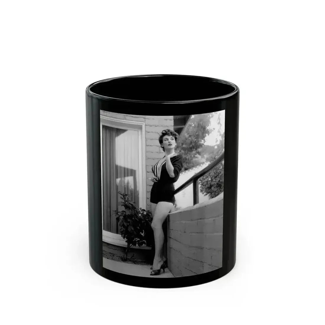 Allison Hayes #128_1 (Vintage Female Icon) Black Coffee Mug 11oz - Go Mug Yourself