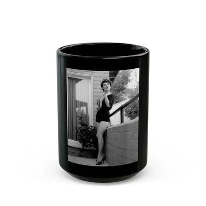 Allison Hayes #128_1 (Vintage Female Icon) Black Coffee Mug 15oz - Go Mug Yourself