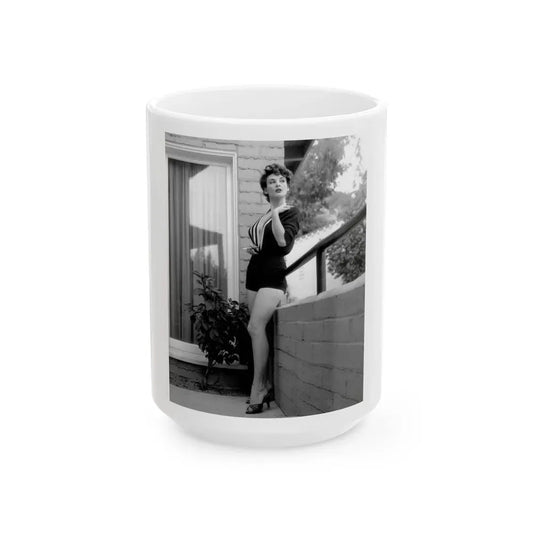 Allison Hayes #128_1 (Vintage Female Icon) White Coffee Mug 15oz - Go Mug Yourself