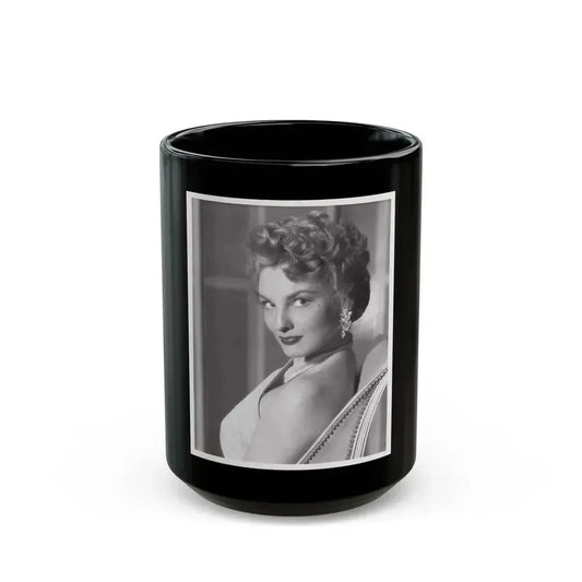 Allison Hayes #129 (Vintage Female Icon) Black Coffee Mug 15oz - Go Mug Yourself