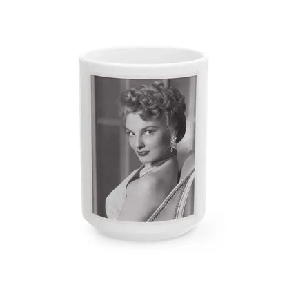 Allison Hayes #129 (Vintage Female Icon) White Coffee Mug 15oz - Go Mug Yourself