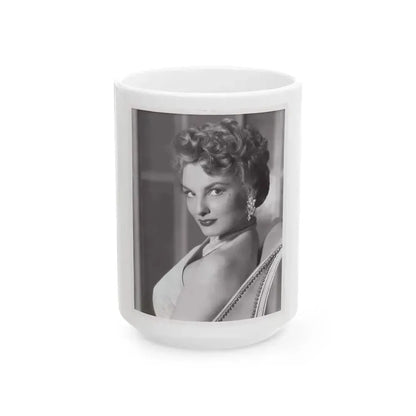 Allison Hayes #129 (Vintage Female Icon) White Coffee Mug 15oz - Go Mug Yourself
