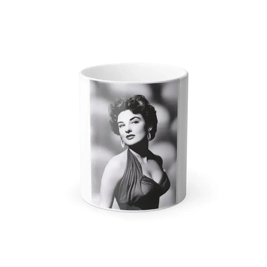 Allison Hayes #13 - 8x10 B&W Waist to Head Glamour Shot from Original Photo or Negative (Vintage Female Icon) Color Changing Coffee Mug 11oz - Go Mug Yourself