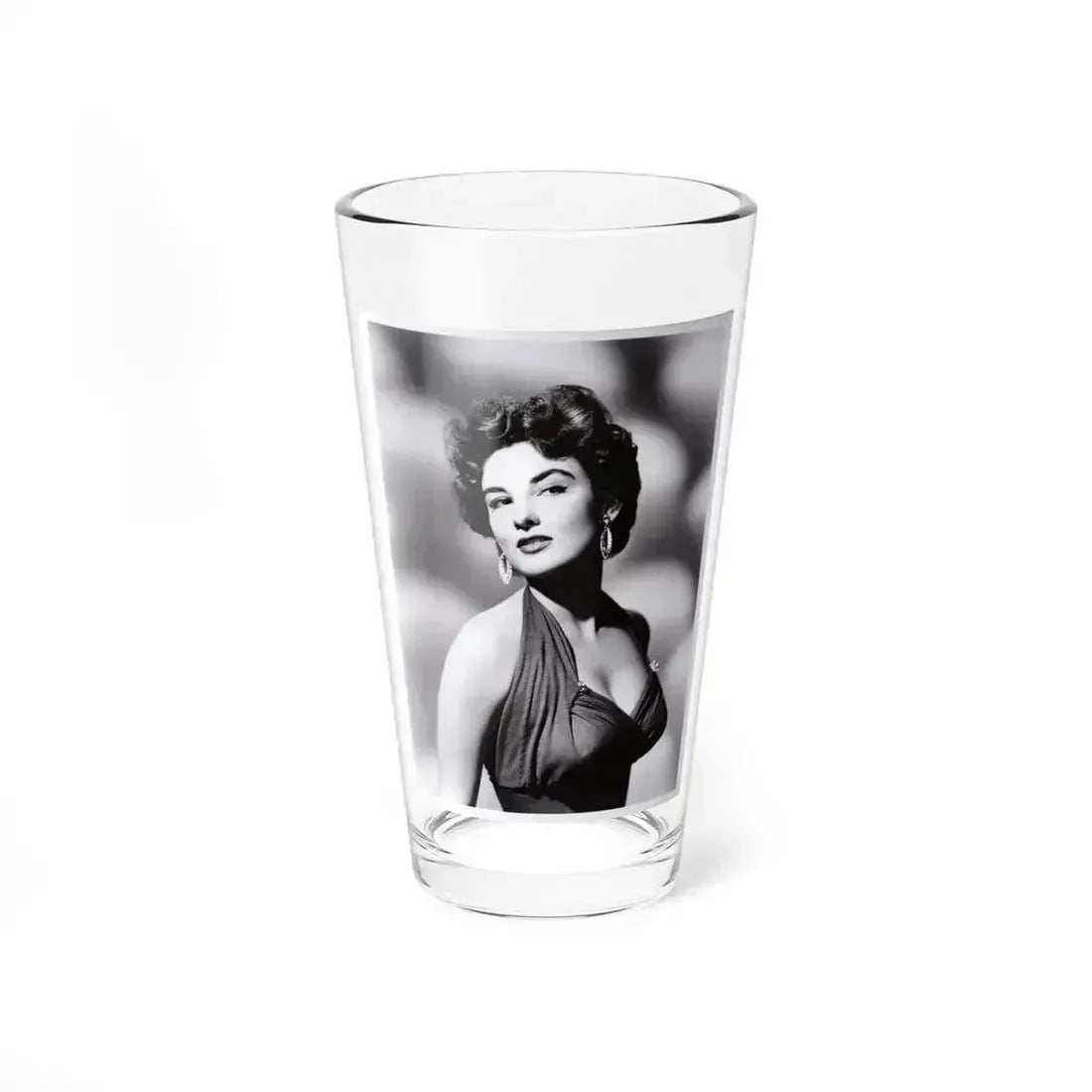 Allison Hayes #13 - 8x10 B&W  Waist to Head Glamour Shot from Original Photo or Negative (Vintage Female Icon) Pint Glass 16oz 16oz - Go Mug Yourself