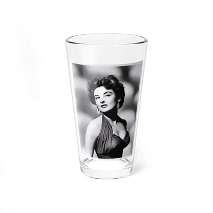 Allison Hayes #13 - 8x10 B&W  Waist to Head Glamour Shot from Original Photo or Negative (Vintage Female Icon) Pint Glass 16oz 16oz - Go Mug Yourself
