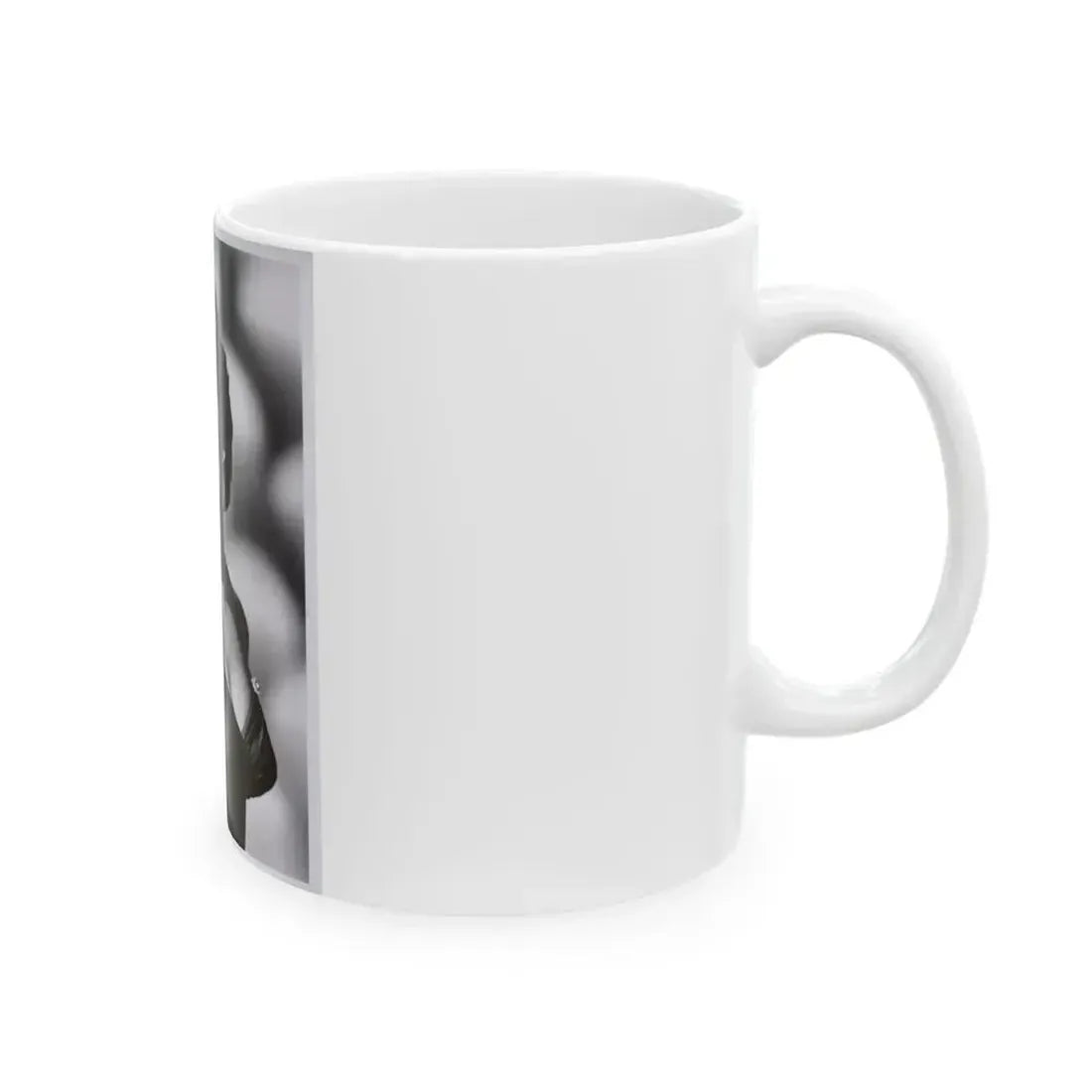 Allison Hayes #13 - 8x10 B&W  Waist to Head Glamour Shot from Original Photo or Negative (Vintage Female Icon) White Coffee Mug - Go Mug Yourself