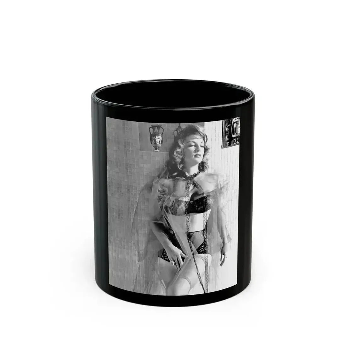 Allison Hayes #130 (Vintage Female Icon) Black Coffee Mug 11oz - Go Mug Yourself