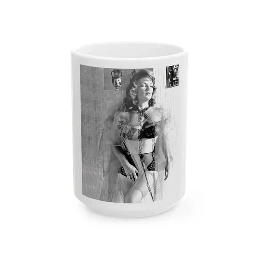 Allison Hayes #130 (Vintage Female Icon) White Coffee Mug 15oz - Go Mug Yourself
