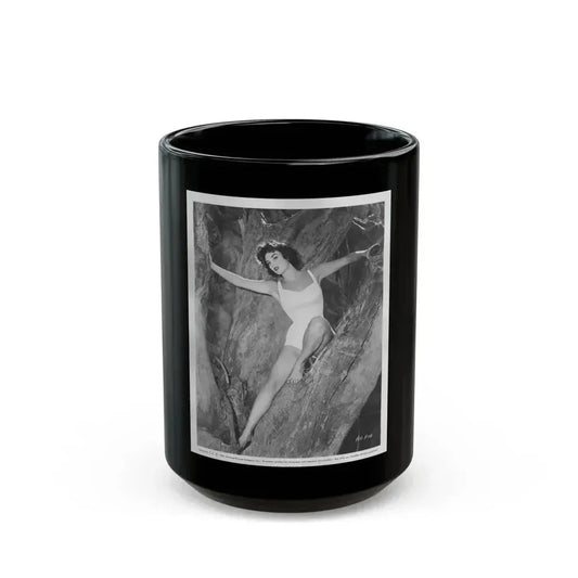 Allison Hayes #134 (Vintage Female Icon) Black Coffee Mug 15oz - Go Mug Yourself