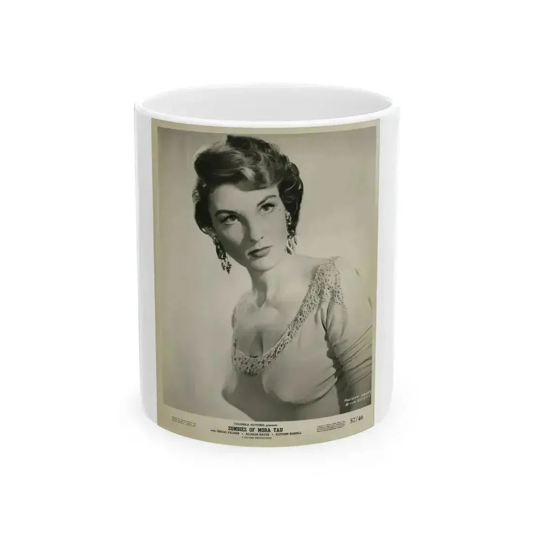 Allison Hayes #138 (Vintage Female Icon) White Coffee Mug 11oz - Go Mug Yourself