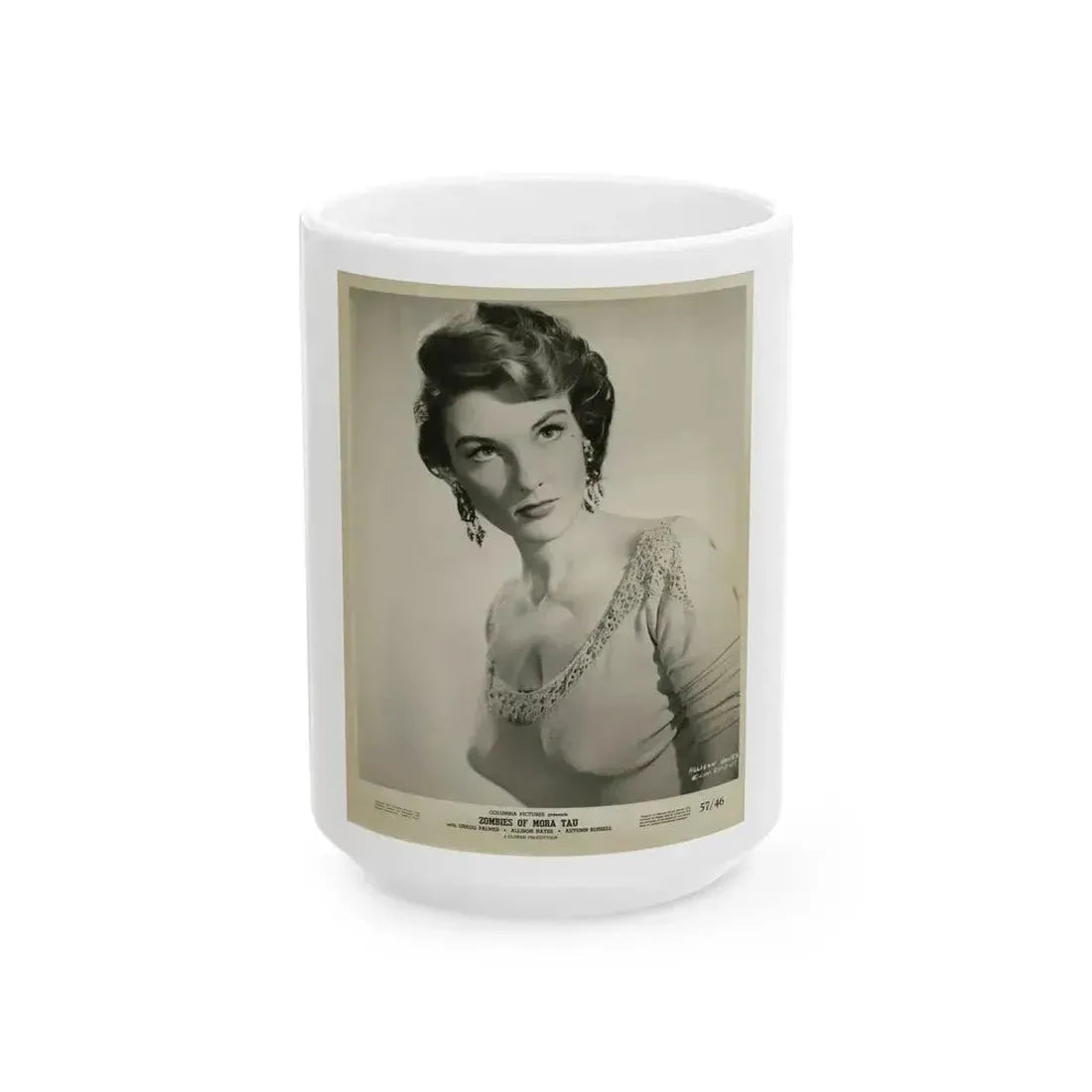 Allison Hayes #138 (Vintage Female Icon) White Coffee Mug 15oz - Go Mug Yourself