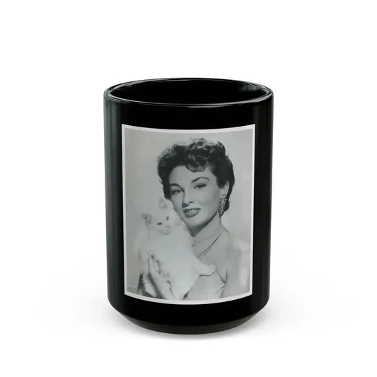 Allison Hayes #139 (Vintage Female Icon) Black Coffee Mug 15oz - Go Mug Yourself
