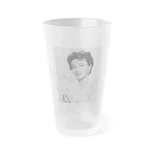 Allison Hayes #139 (Vintage Female Icon) Frosted Pint Glass 16oz 16oz Frosted - Go Mug Yourself