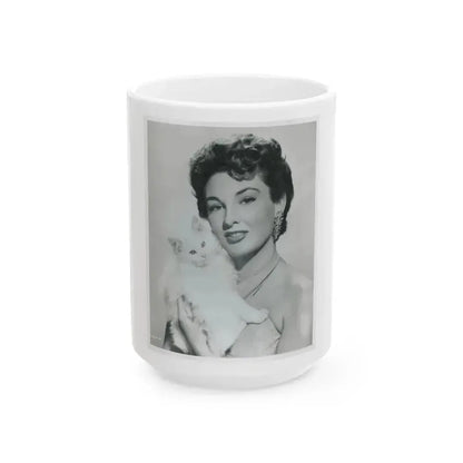 Allison Hayes #139 (Vintage Female Icon) White Coffee Mug 15oz - Go Mug Yourself