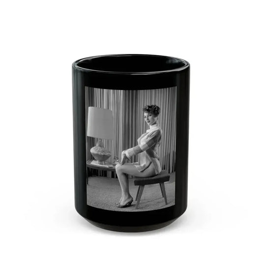 Allison Hayes #140 (Vintage Female Icon) Black Coffee Mug 15oz - Go Mug Yourself