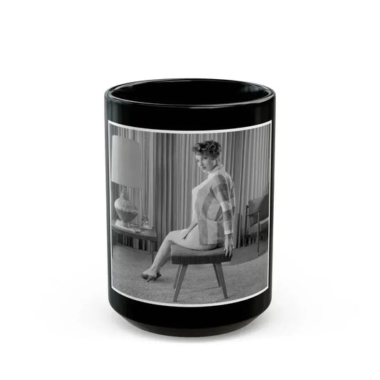 Allison Hayes #141 (Vintage Female Icon) Black Coffee Mug 15oz - Go Mug Yourself