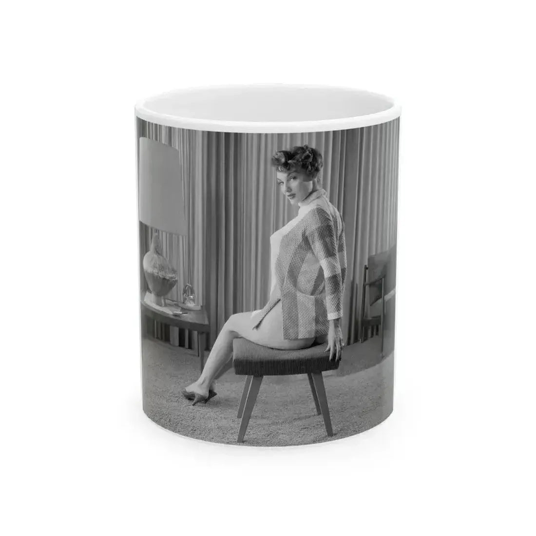 Allison Hayes #141 (Vintage Female Icon) White Coffee Mug 11oz - Go Mug Yourself