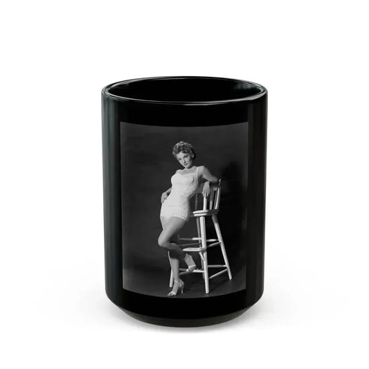 Allison Hayes #148 (Vintage Female Icon) Black Coffee Mug 15oz - Go Mug Yourself