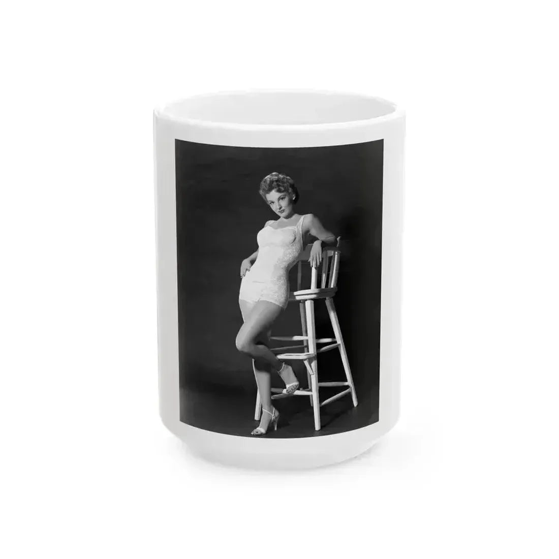 Allison Hayes #148 (Vintage Female Icon) White Coffee Mug 15oz - Go Mug Yourself