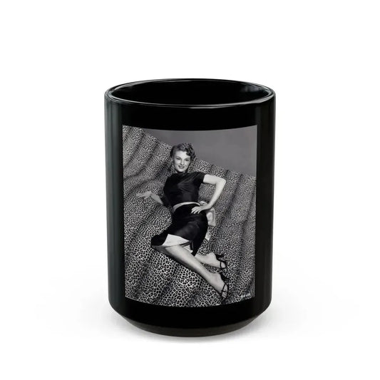 Allison Hayes #156 (Vintage Female Icon) Black Coffee Mug 15oz - Go Mug Yourself
