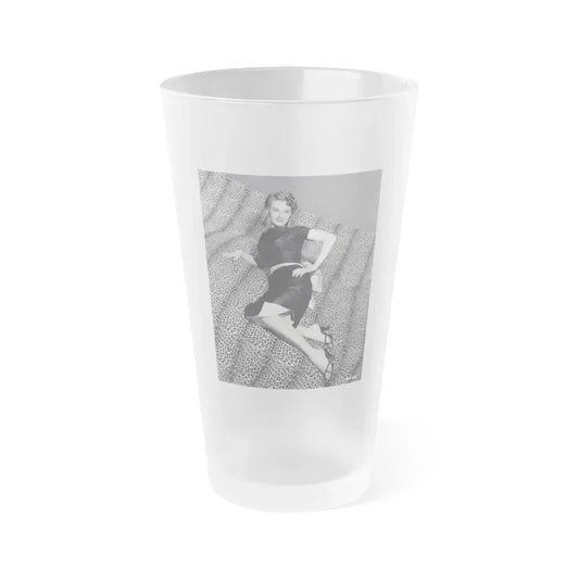 Allison Hayes #156 (Vintage Female Icon) Frosted Pint Glass 16oz 16oz Frosted - Go Mug Yourself