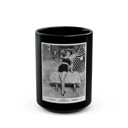 Allison Hayes #159 - Full Body B&W 8x10 HQ Re-Print for ''The Disembodied' '57 Cheesecake Pin-Up Promo Photo (Vintage Female Icon) Black Coffee Mug 15oz - Go Mug Yourself