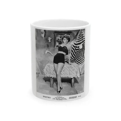 Allison Hayes #159 - Full Body B&W 8x10 HQ Re-Print for ''The Disembodied' '57 Cheesecake Pin-Up Promo Photo (Vintage Female Icon) White Coffee Mug 11oz - Go Mug Yourself