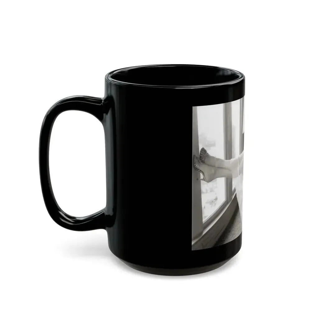 Allison Hayes #160 (Vintage Female Icon) Black Coffee Mug - Go Mug Yourself